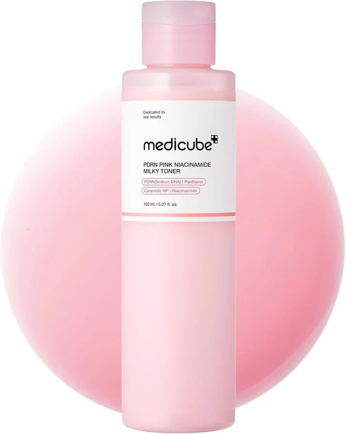 Medicube PDRN Pink Niacinamide Milky Toner – 150mL