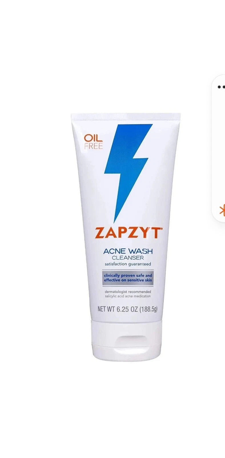 ZAPZYT Acne Wash Cleanser – 177g